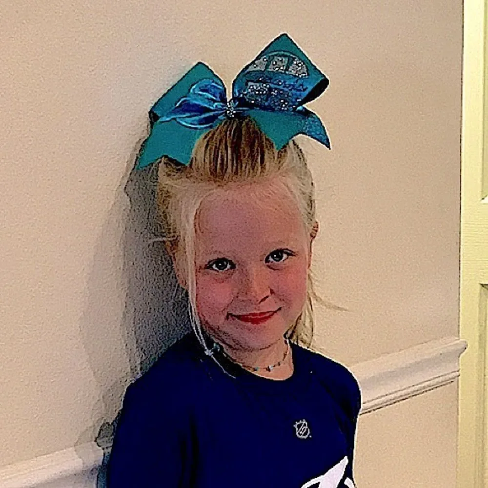 Bundle of 3 Large 8” Cheer Bows – High Quality